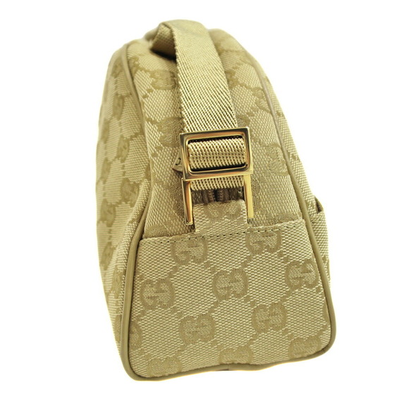 Gucci One Handle GG Canvas Handbag Beige Yellow - Picture 3 of 10